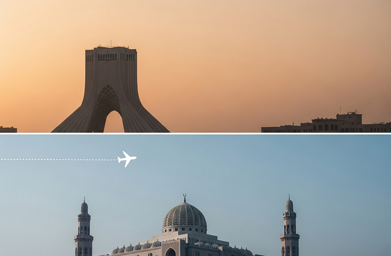 بلیط تهران مسقط امروز ارزان
